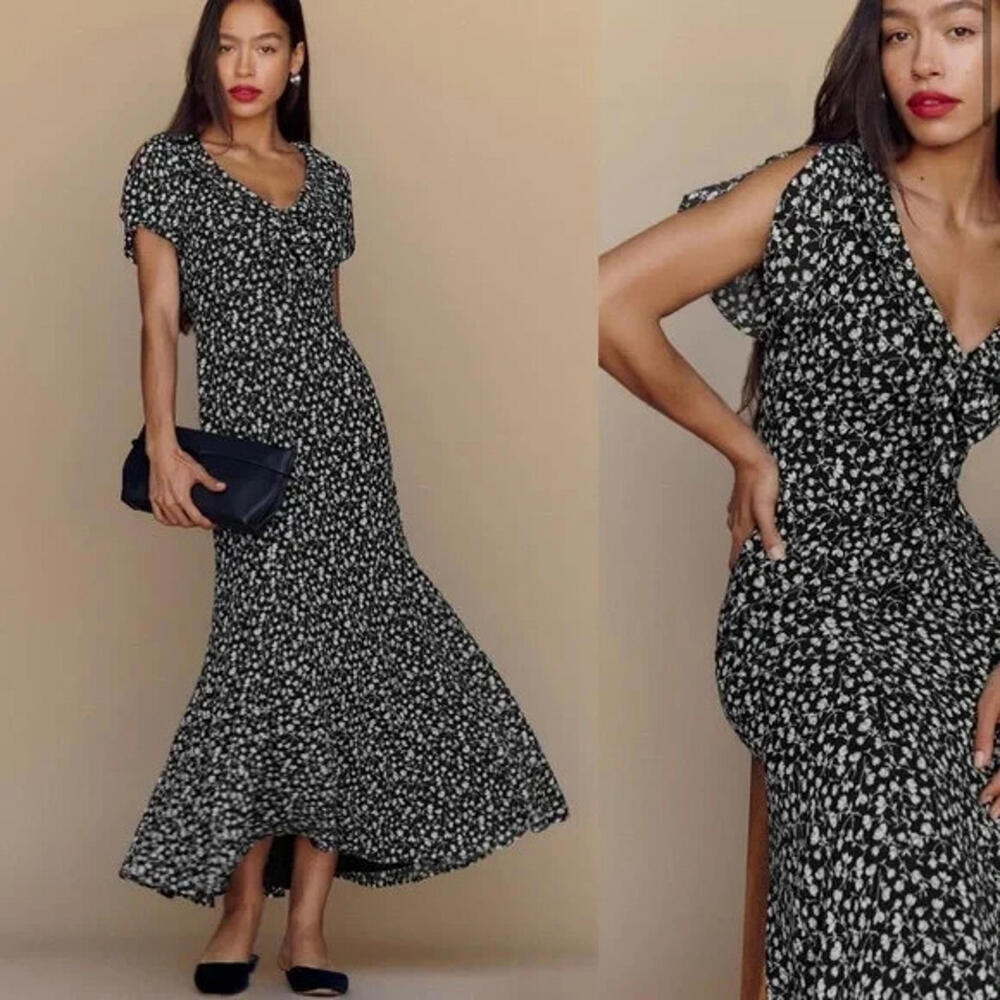 NEW, REFORMATION Talleen Dress In Maria Szie 8 #MD1356